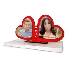 Portafoto a doppio cuore