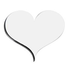 Magneto in plastica a cuore